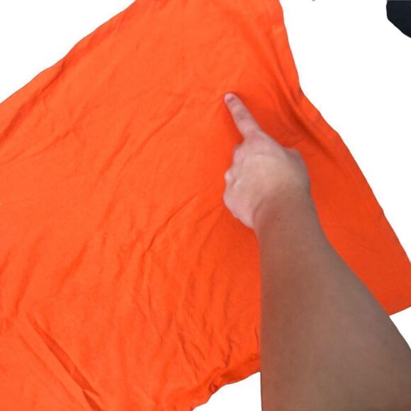 TRUE Religion T Shirt BUDDHA LOGO Shirt BIG LOGO Orange Large - Picture 2 of 12